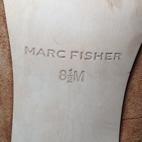 Marc Fisher "Stevee" "8.5" Chunky, Whimsigoth, Fancy Steampunk, Suede, Hippie - Picture 5 of 6